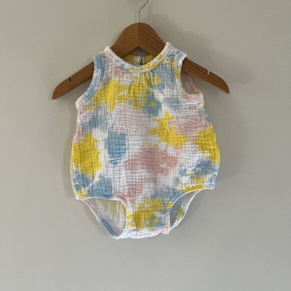 chick pea Other - Tie Dye Muslin Bubble Romper Size 0-3 Months